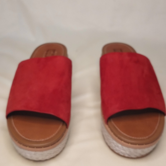 Fitflop Suede Espadrille Platform Wedges Boho Moto Micro Studs Casual Comfy Sz 7 - Picture 2 of 11